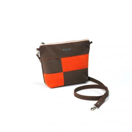 s-113-sigalane-sac pochette marron et orange-lanière amovible-2